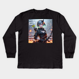 Gamer Girl - Romeo Slayer Kids Long Sleeve T-Shirt